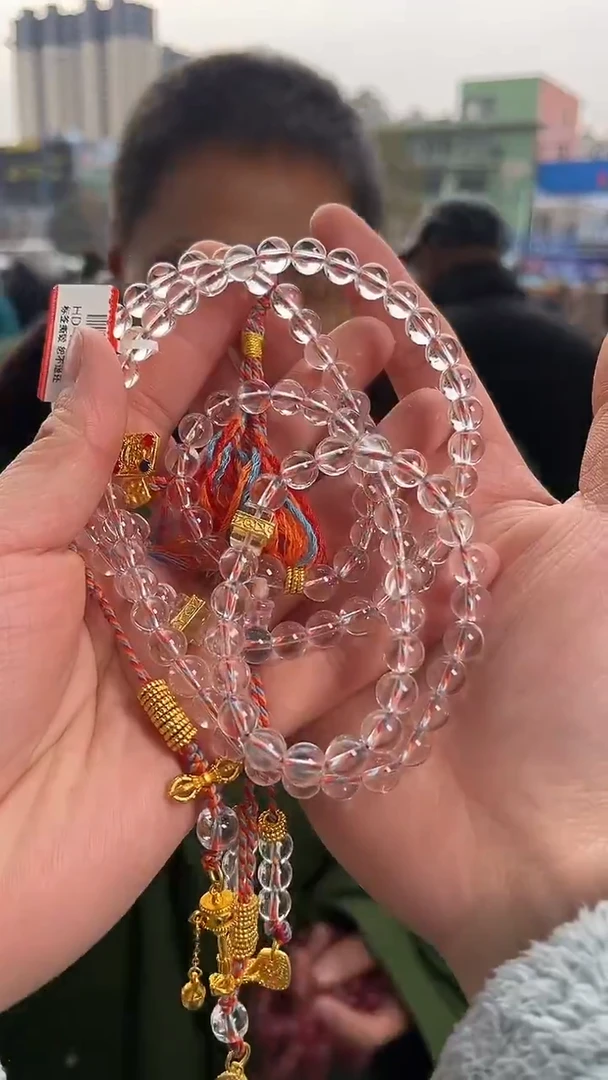 【闪购商品】水晶手链未镶嵌天然DIY手串多样性发一7mm