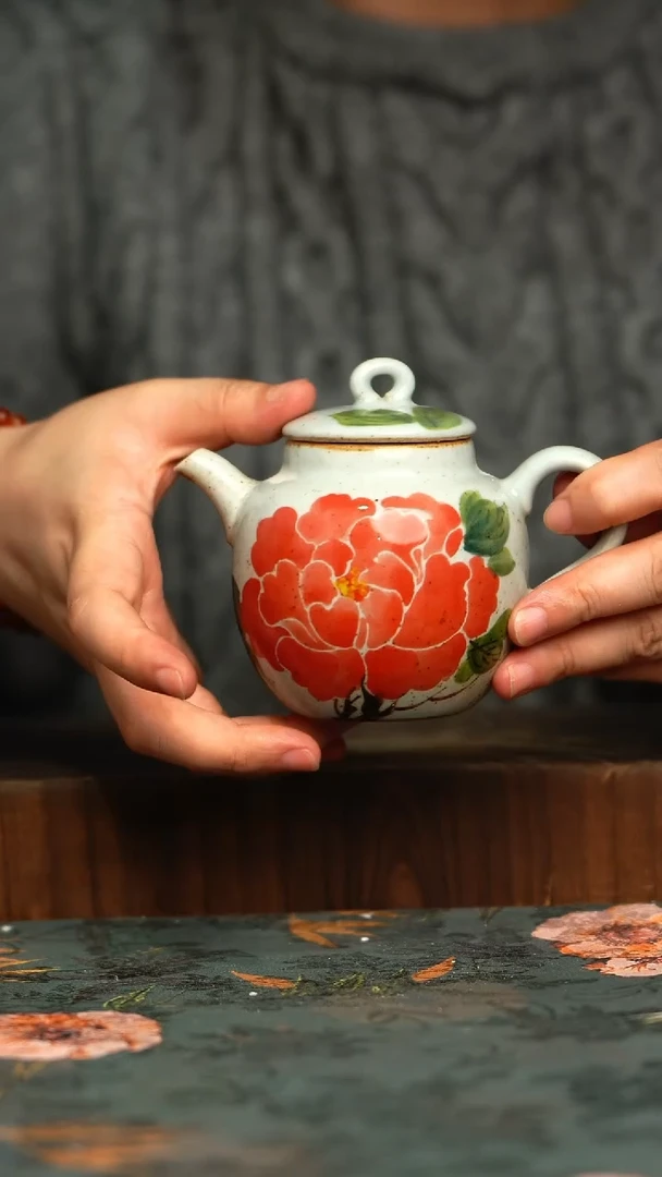 杯釉下彩手工手绘同款陶器