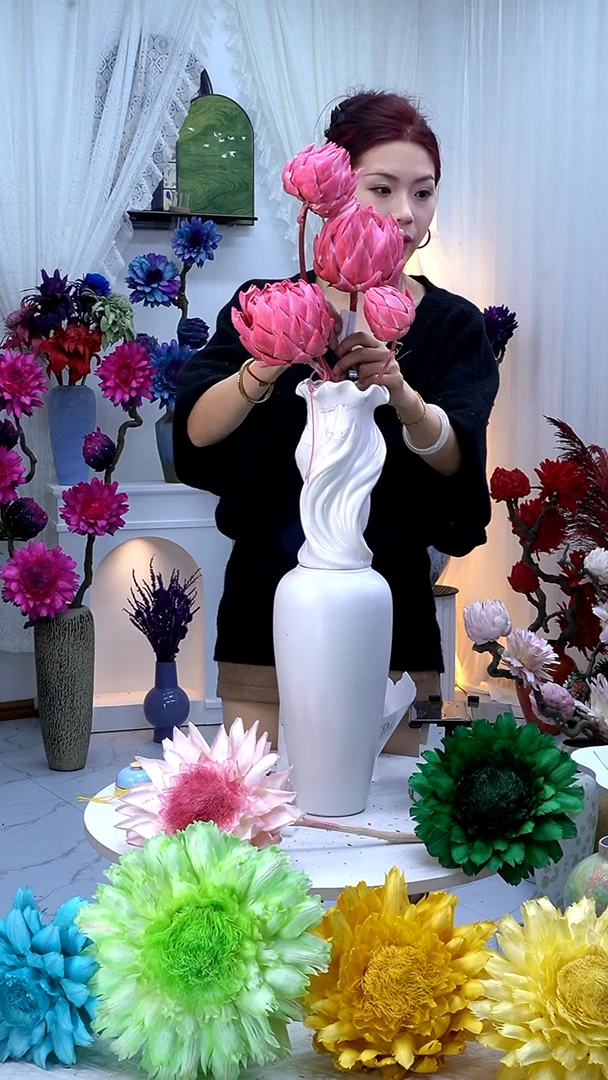 梅*永生洋蓟裸粉4头【叶片有伤】9914