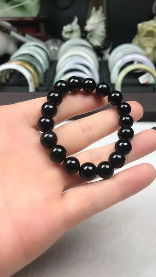 水晶手链未镶嵌黑曜手串