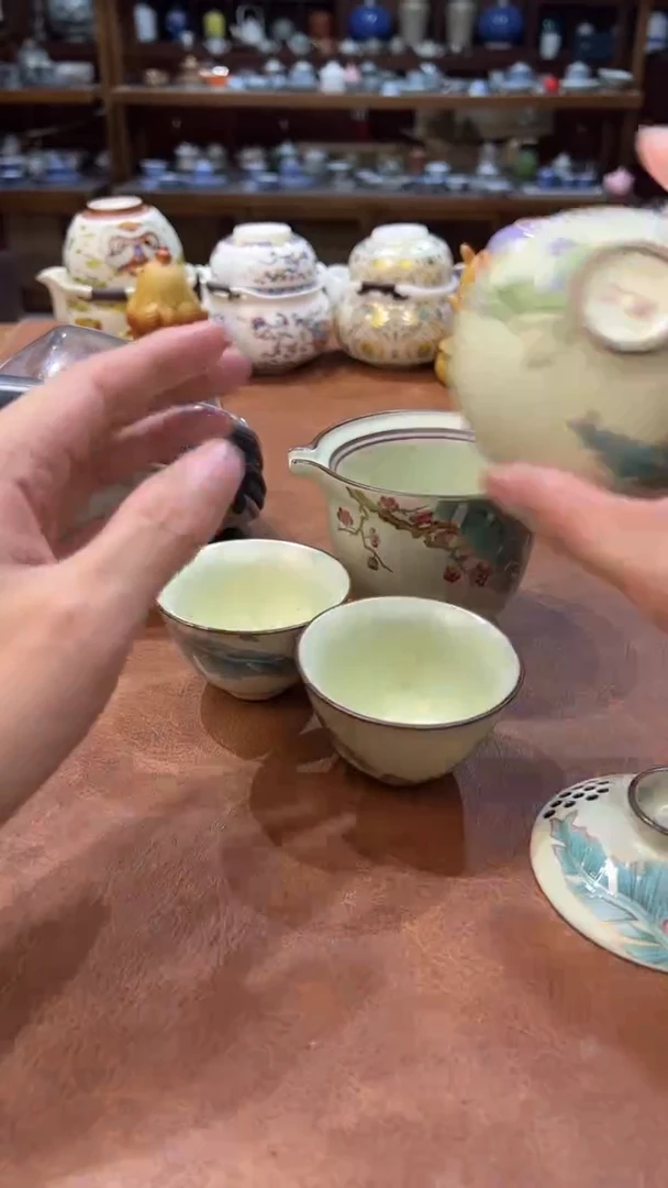 真的很便宜会开片的旅行茶具