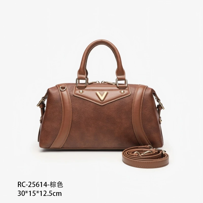 【艳姐甄选】RC-25614-棕色 轻奢硬面包包潮流美式度假风