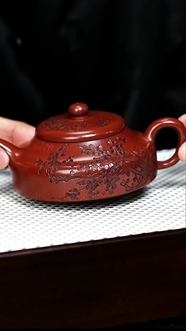 茶壶紫砂宜兴紫砂 静乐 大红袍 顾建军 h073