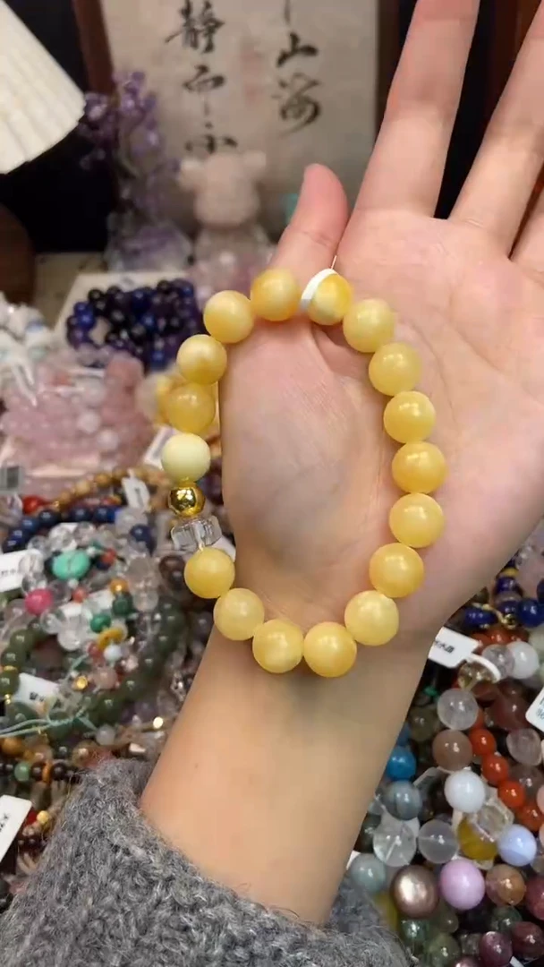 未镶嵌方解石-水晶手串205