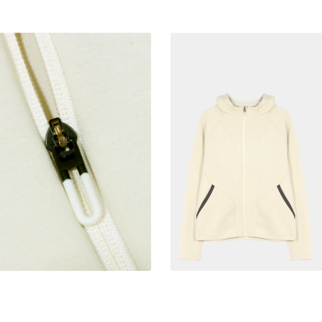 凯特丝蓓034#三色！新款空气层连帽拉链开衫外套卫衣长袖1-11120