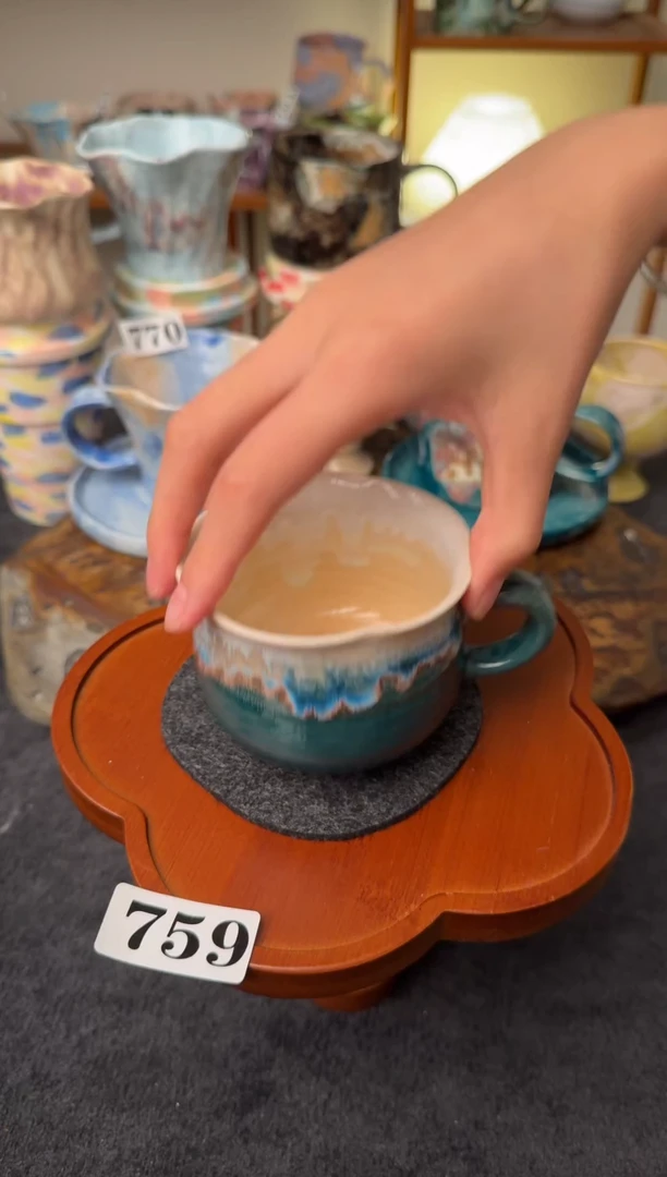 颜色釉杯杯759景德镇颜色釉杯杯