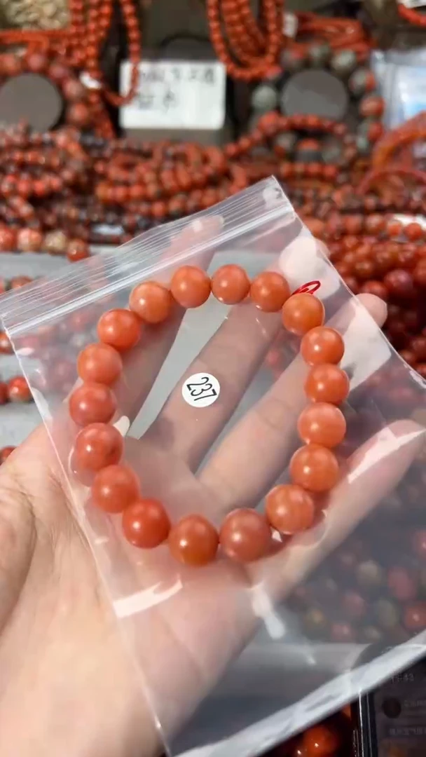 南红玛瑙手串未镶嵌11