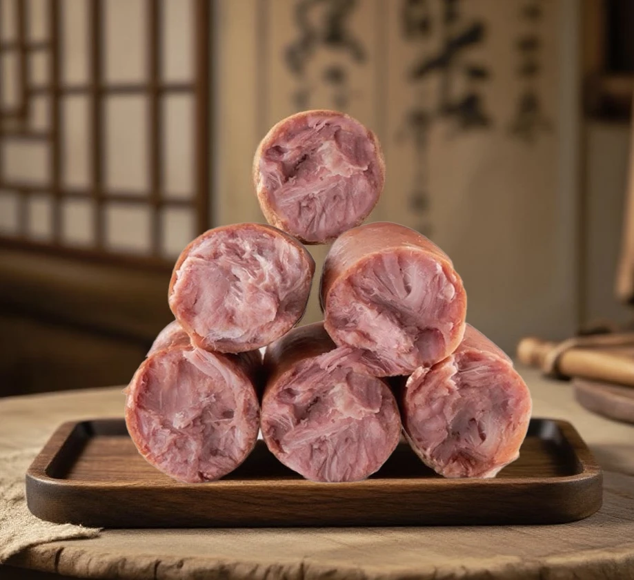 甘凤斋传统食用好吃山东青岛老火腿正宗果木熏烤香肠老火腿【nyy】