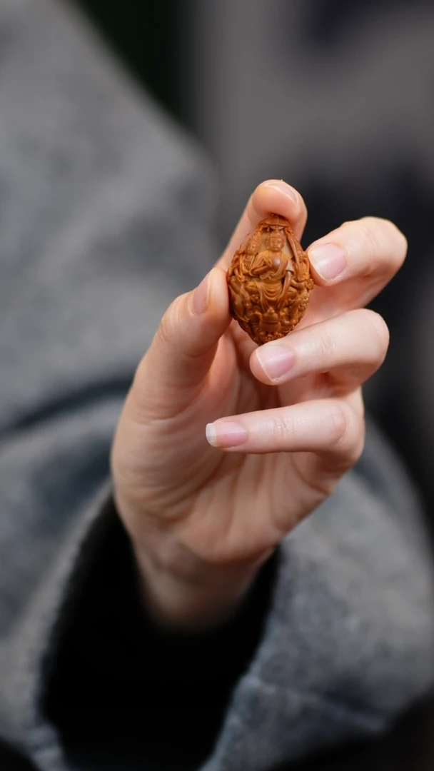 吊坠橄榄核西**斯宋水官十八罗汉拜华严三圣