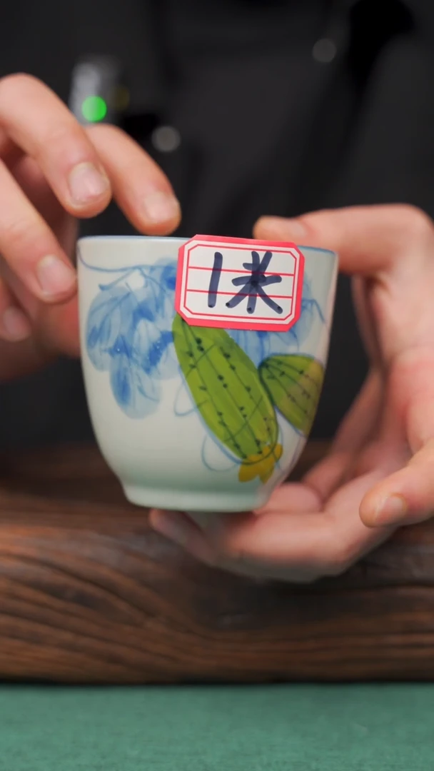 【闪购商品】瓷片丝瓜手握景德镇手绘釉下彩