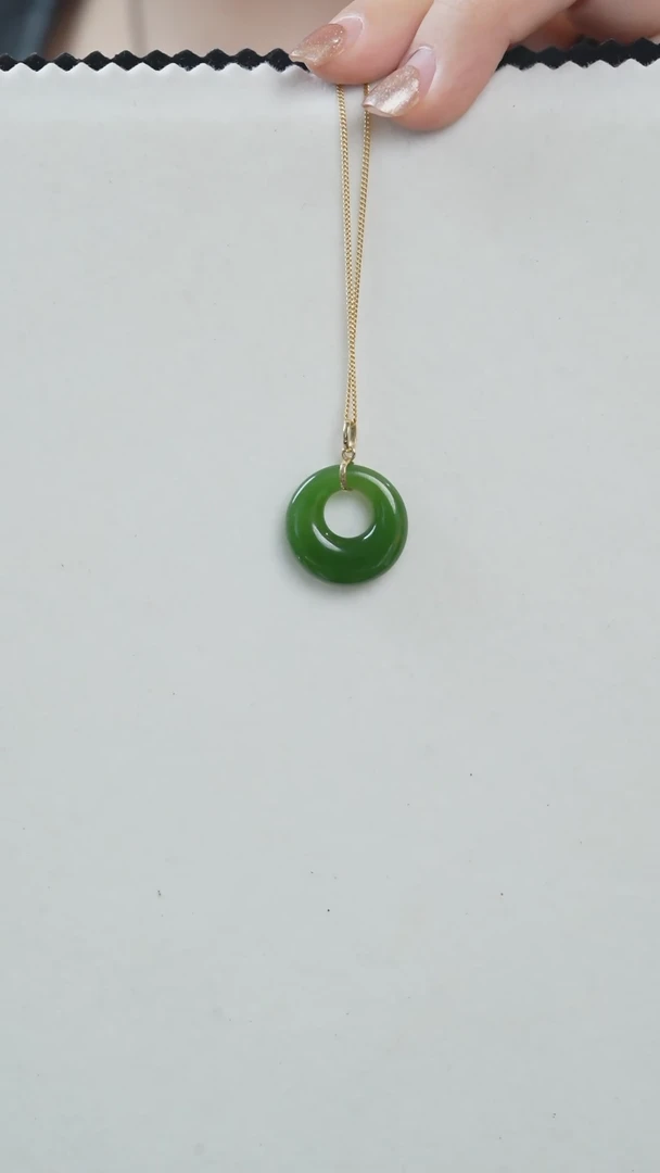 【闪购商品】和田玉吊坠(赠链)未镶嵌DDB02和田玉碧玉公主扣吊坠