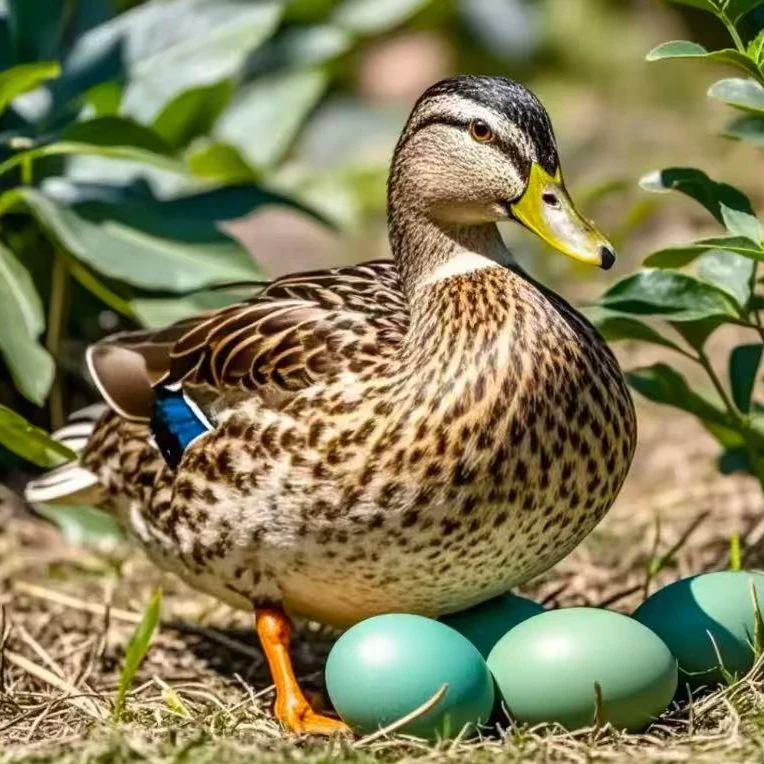 宠物鸭 麻鸭 散养土鸭产绿壳蛋三只