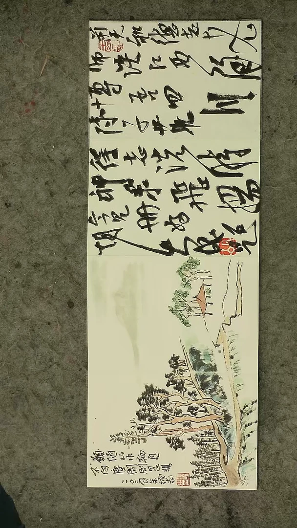 国画20*14cm   12页    温德志老师禅意小品册页（山水册）