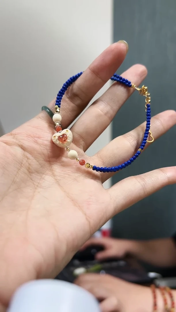 贝壳手串/手链丫丫屁桃青JIN石手链