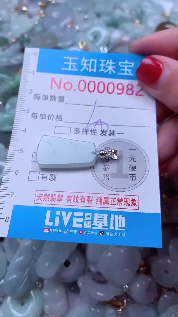 吊坠(不含链)未镶嵌翡翠982