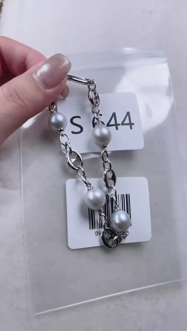 【闪购商品】海水珍珠手链银S925镶嵌S644