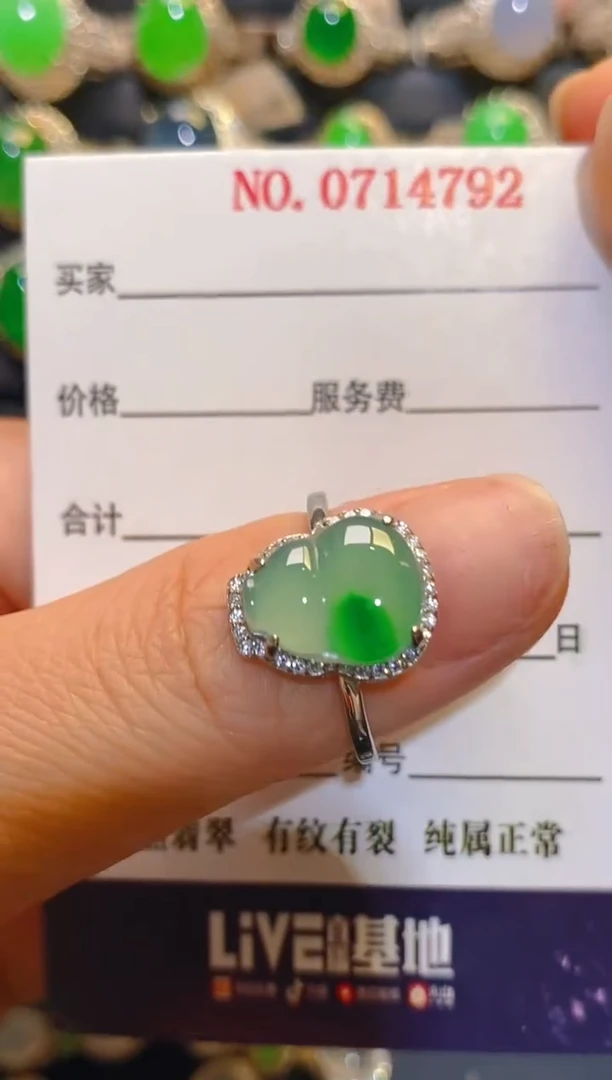 银S925镶嵌翡翠耳饰天然