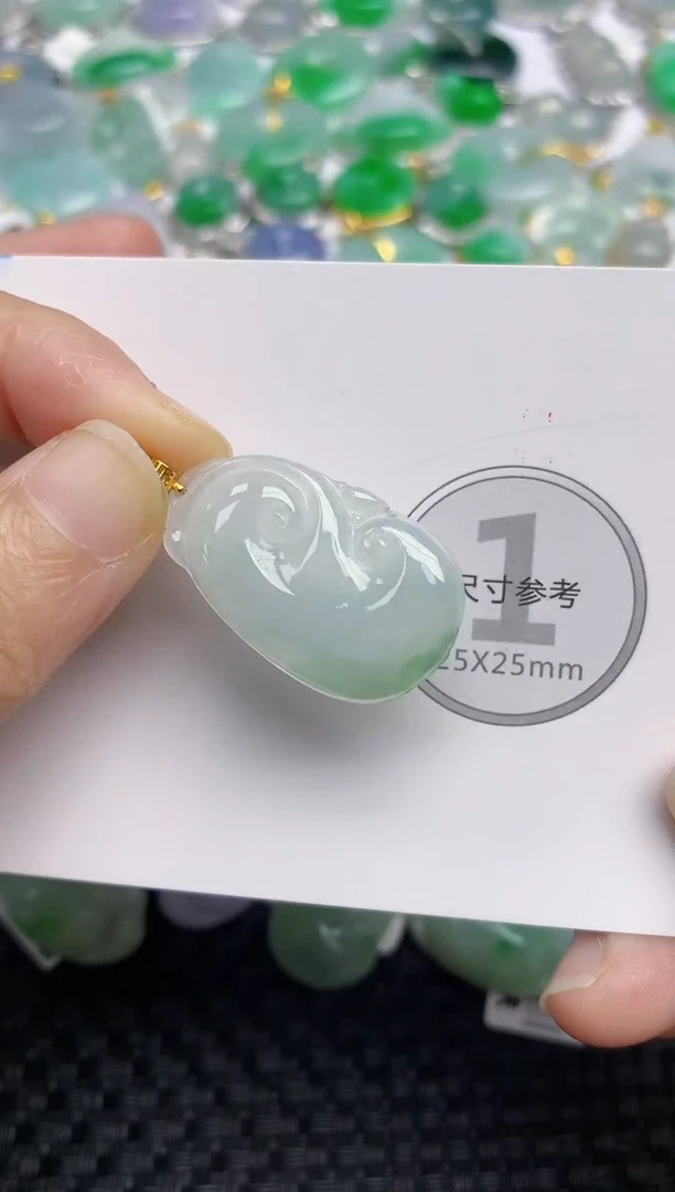 颈饰未镶嵌翡翠天然缅甸A货翡翠百元以上9元证书费自理