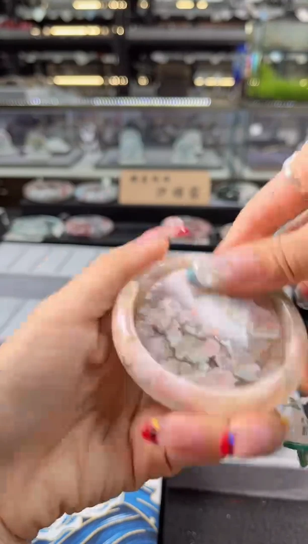 未镶嵌手镯石英质玉瑾圈口（赠品镯心）