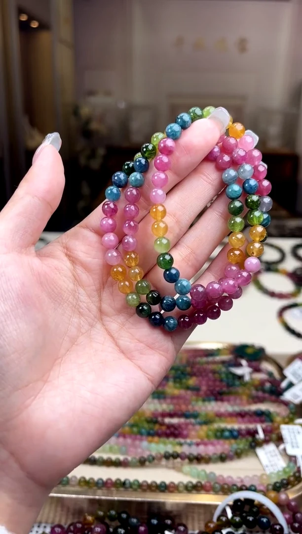 【闪购商品】碧玺/未镶嵌6mm+碧玺多圈多样性发货