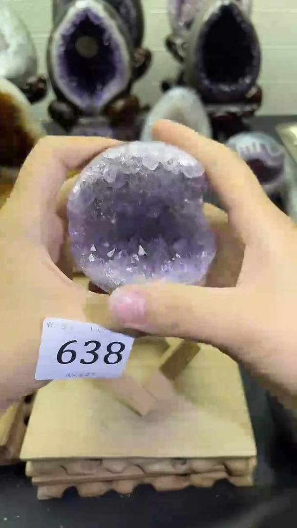 未镶嵌大型摆件（非配饰）紫晶638号开口笑