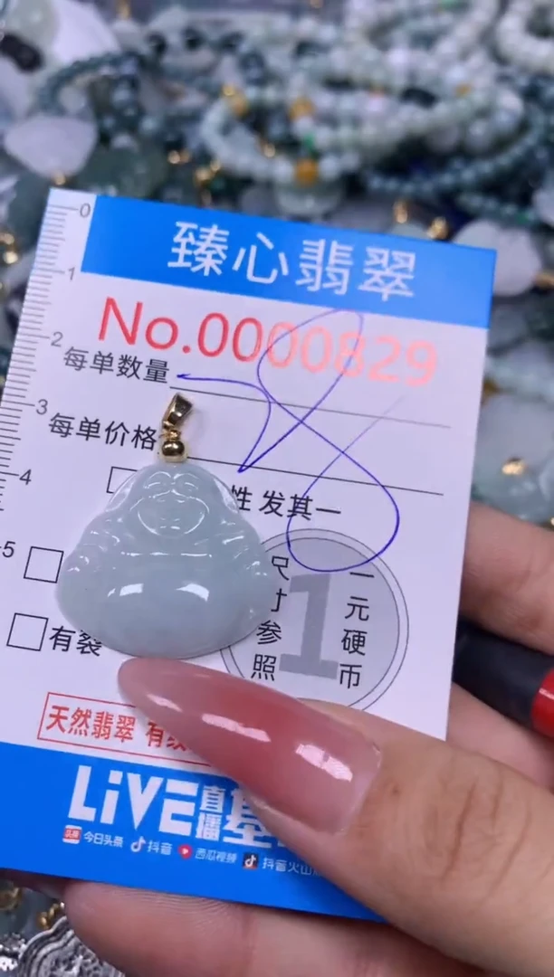 【闪购商品】翡翠颈饰未镶嵌含绳000829