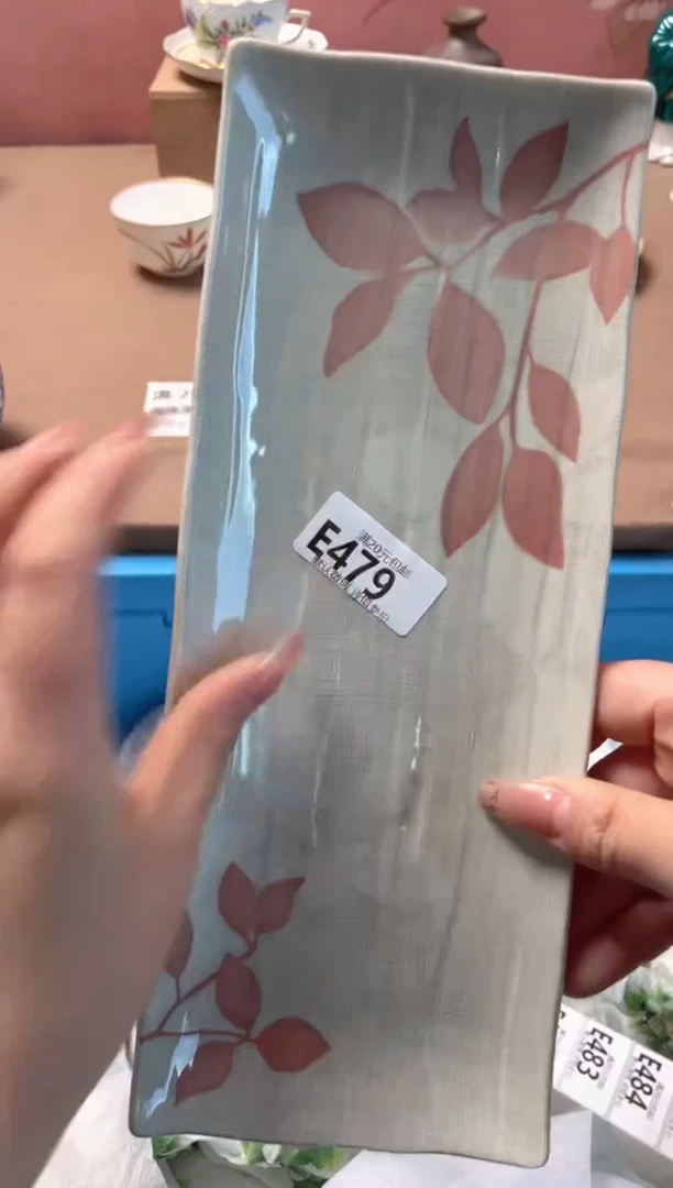 瓷片秋*浅瓷器瓷器E479