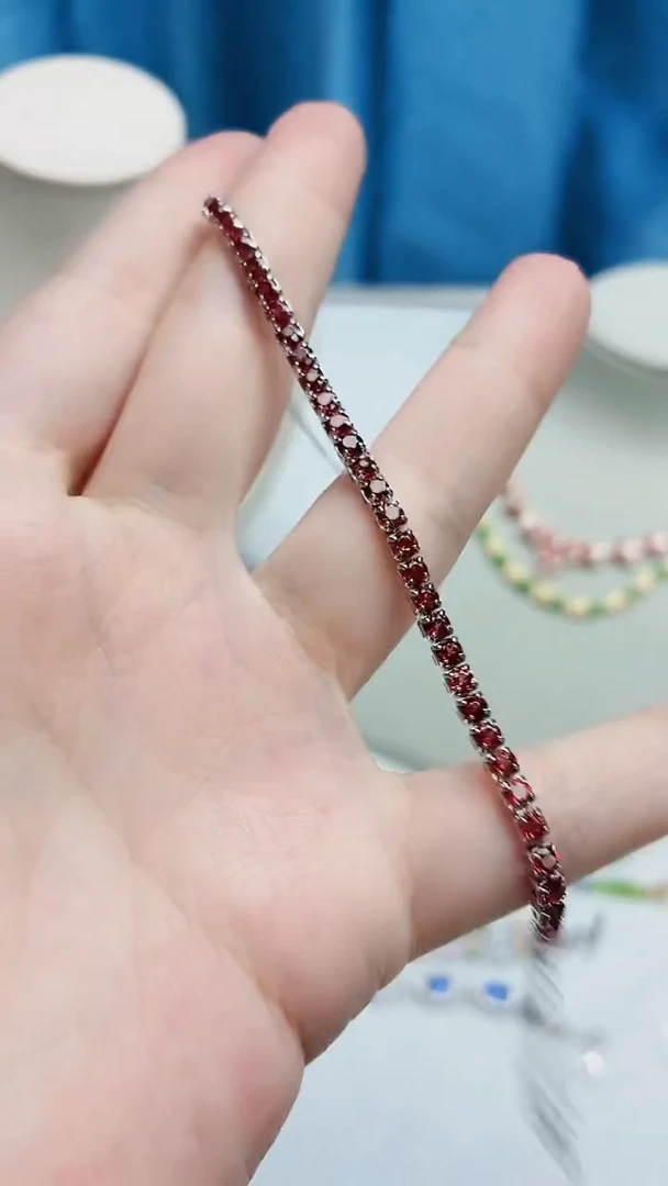 合金手链石榴石293ZB1112产品一个（多样性）