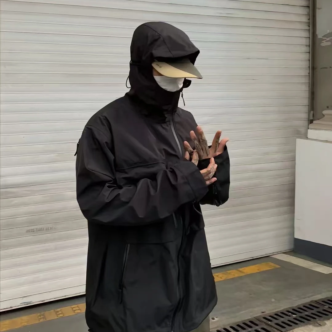 男女同款夹克冲锋外套春秋运动户外休闲百搭连帽宽松韩版