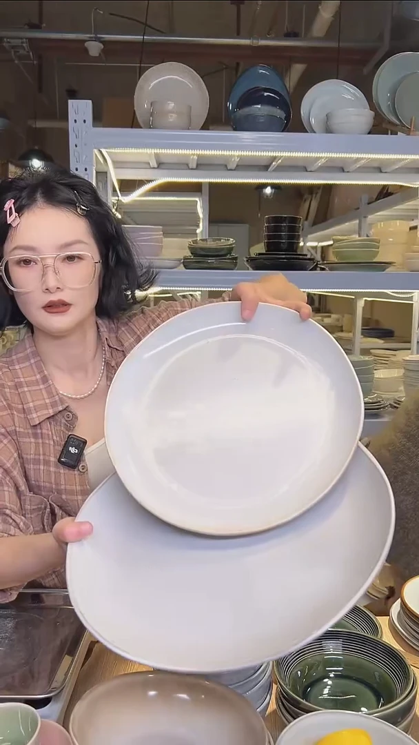 瓷120外贸尾货高温釉下彩陶瓷餐具默认微瑕