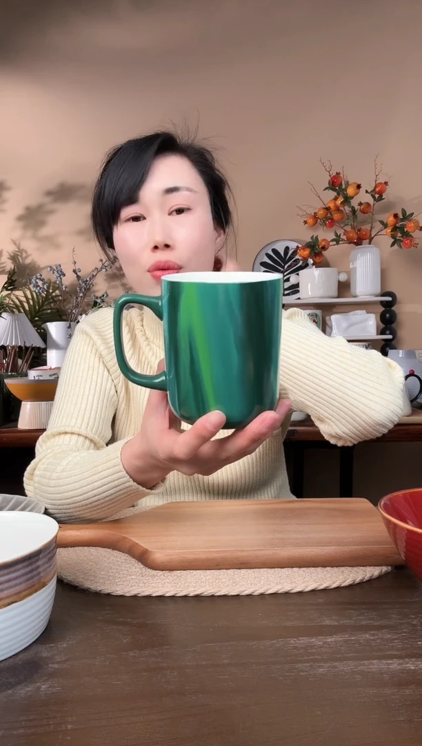 【闪购商品】瓷片星爸爸绿杯微瑕