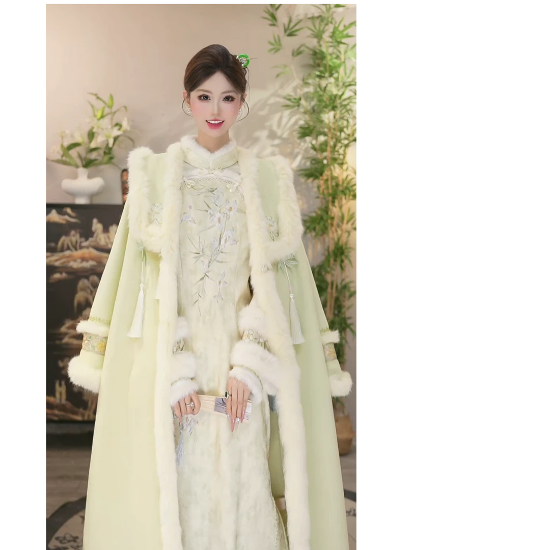 【储秋·竹露梅妆】新中式入冬漂亮洋气时髦气质跨年穿搭（B089+5466）