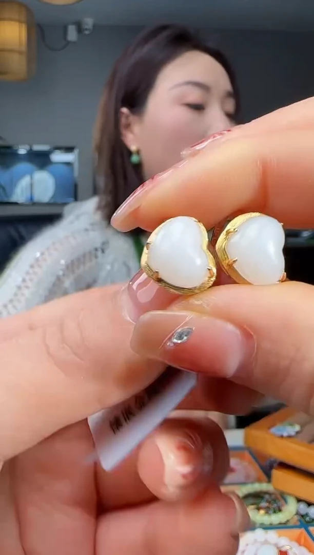 银S925镶嵌戒指和田玉多样性发货拍一发一