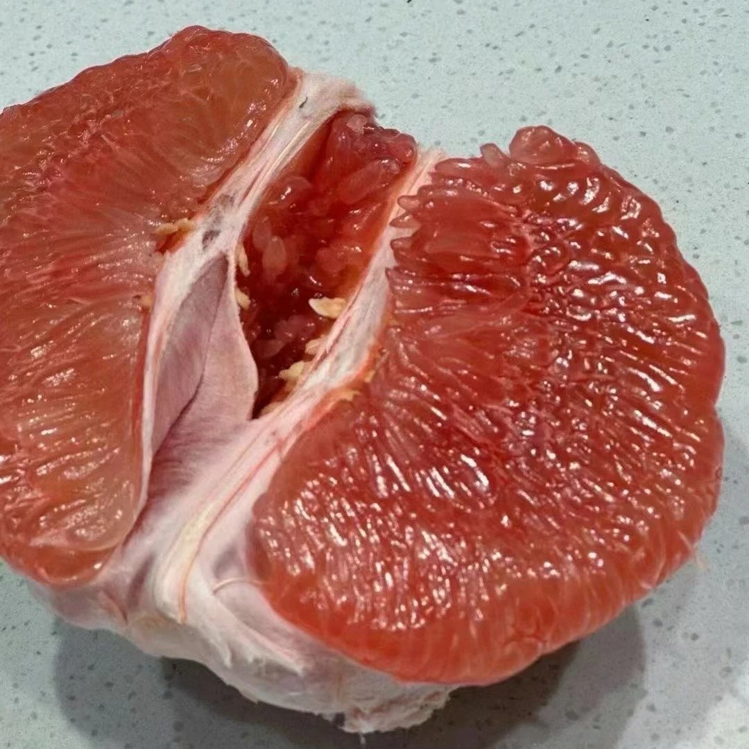 沙田柚红肉柚子红心蜜柚新鲜采摘果肉饱满汁水充沛红心柚梅州柚子