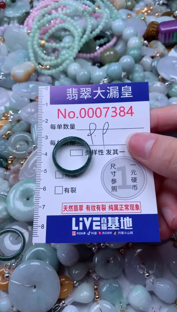 翡翠未镶嵌颈饰7384