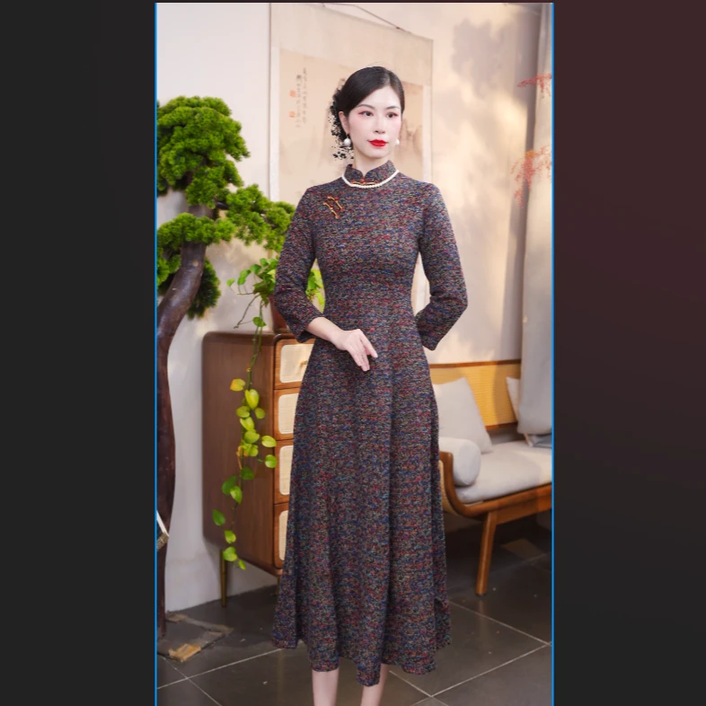 书瑶  2025新款旗袍气质日常优雅秋冬复古