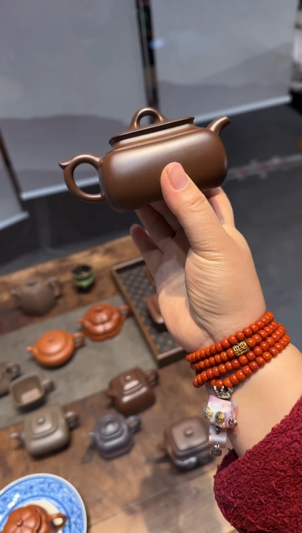 茶壶紫砂@*药长四方 紫砂壶