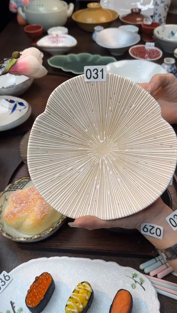 瓷（千段）十草纹樱桃粉