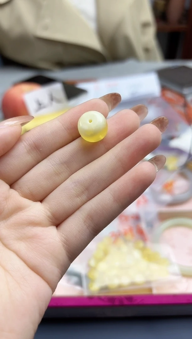 裸石蜜蜡未镶嵌蜜蜡桶珠配饰11*13mmHS