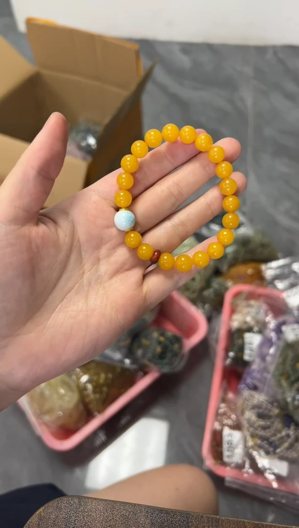 手链蜜蜡未镶嵌蜜蜡手串[多样发其一]