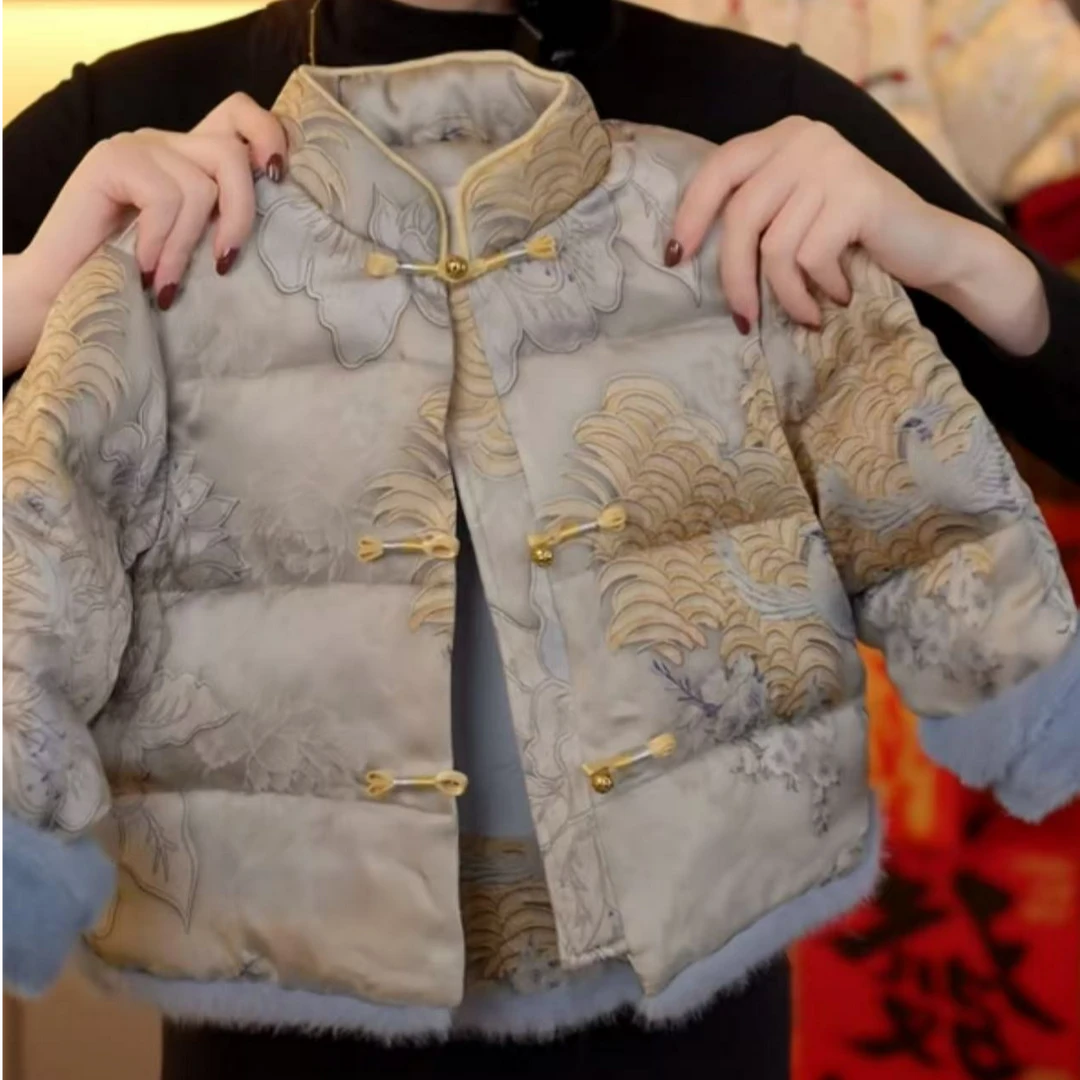 兰卡【步步生莲】2024冬季儿童新中式拜年服年装棉服MJD246644