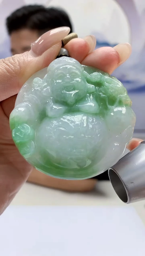 定制翡翠未镶嵌4917MM-毛货挂件67