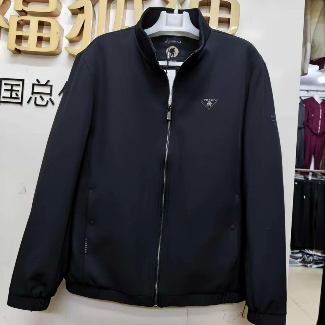 《霞姐服饰》冬季新款时尚立领夹克风衣外套男休闲商务货号：339