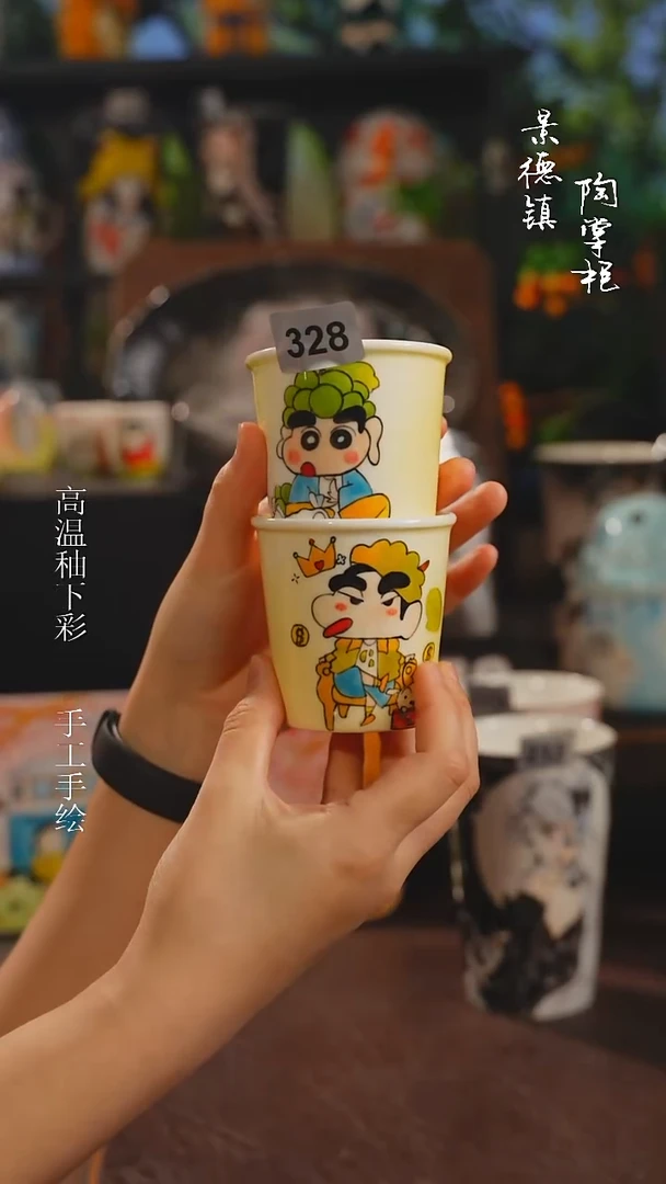 景德镇高温釉下彩纯手工手绘328