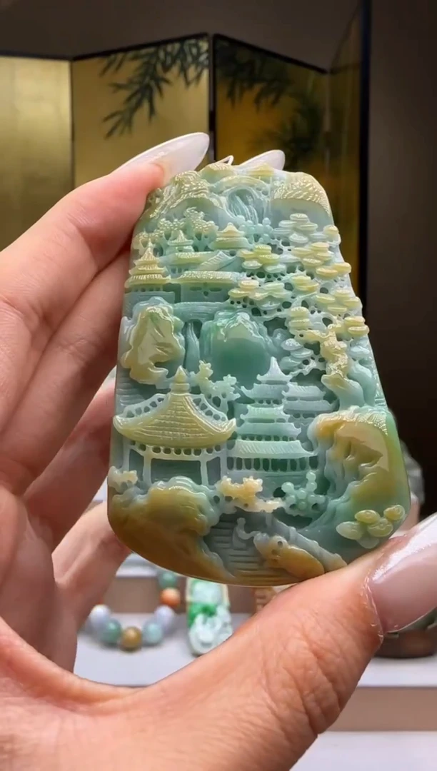 吊坠(不含链)未镶嵌翡翠MM@@960Q7J05418