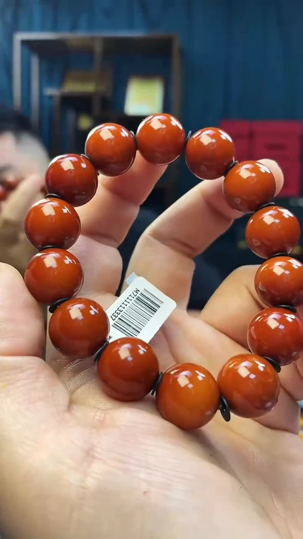 手串琥珀未镶嵌蜜蜡圆珠手串（多样性发其一）