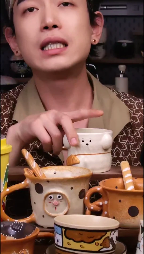 杯子景德镇可爱设计师款陶瓷