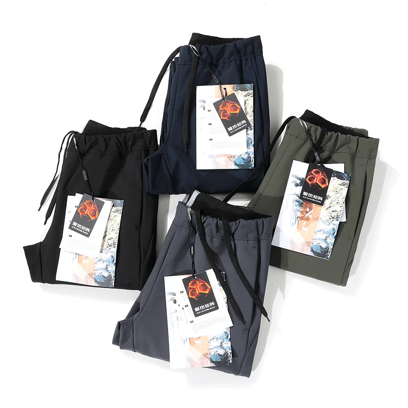 反季破价！户外三防秋冬加绒软壳裤防风百搭男女休闲裤C-1027