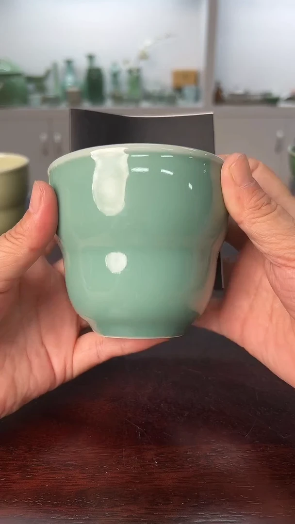 龙泉云间青瓷小米茶器