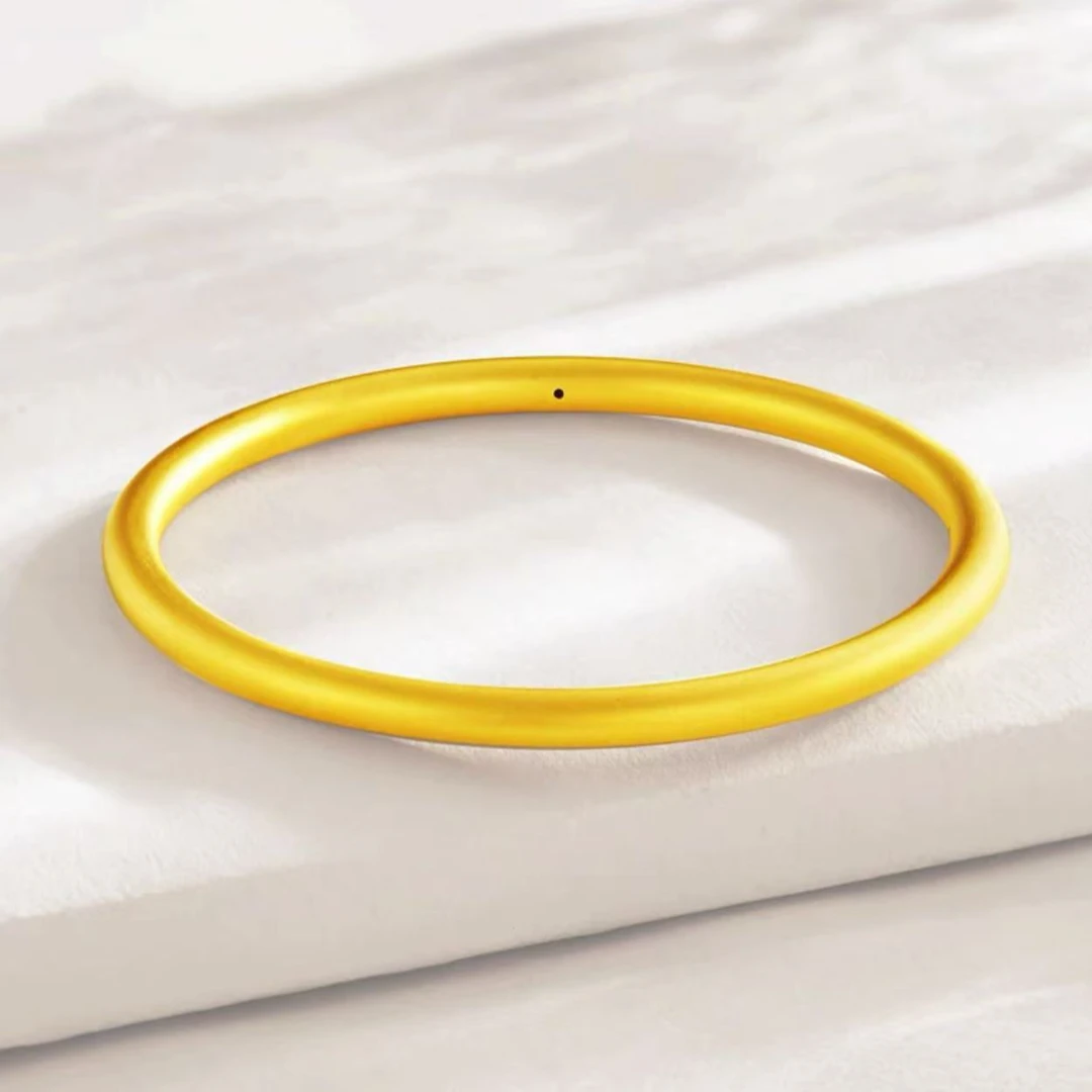 足金999 素圈 吉言手镯 证书礼盒多样性发